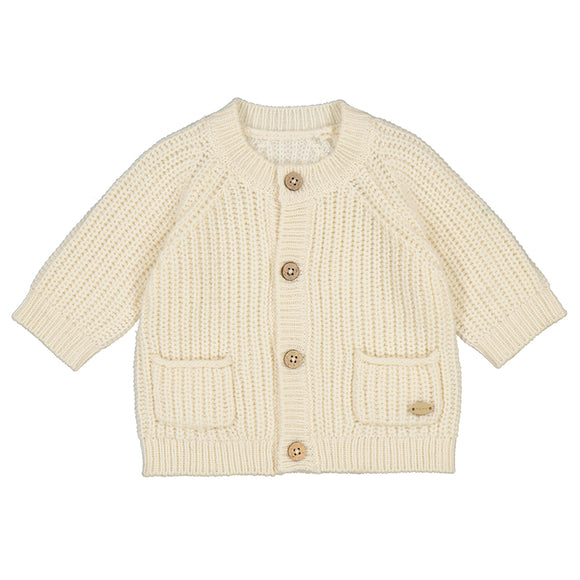 Mayoral - Knit Button Cardigan - Cream