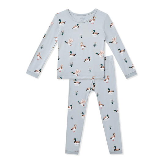 Long Sleeve Pajamas in Duck