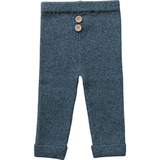 Organic Cotton Knit Leggings - Charcoal