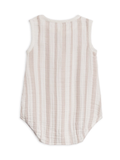 Bowie Muslin Romper - Enzo Stripe/Beige
