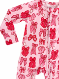 IMJ - Zip Romper - Red Bow