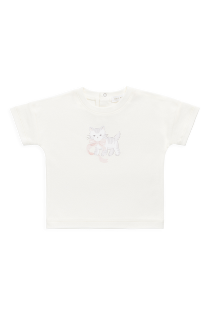 Jamie Kay - Pima Cotton Top - Bow Kitty