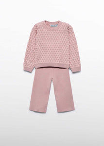 Abel & Lula - Knit Pants Set - Petal