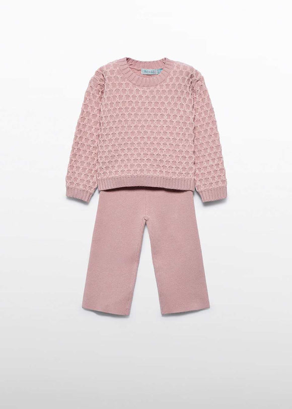 Abel & Lula - Knit Pants Set - Petal
