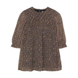 LS Dress - Black Floral
