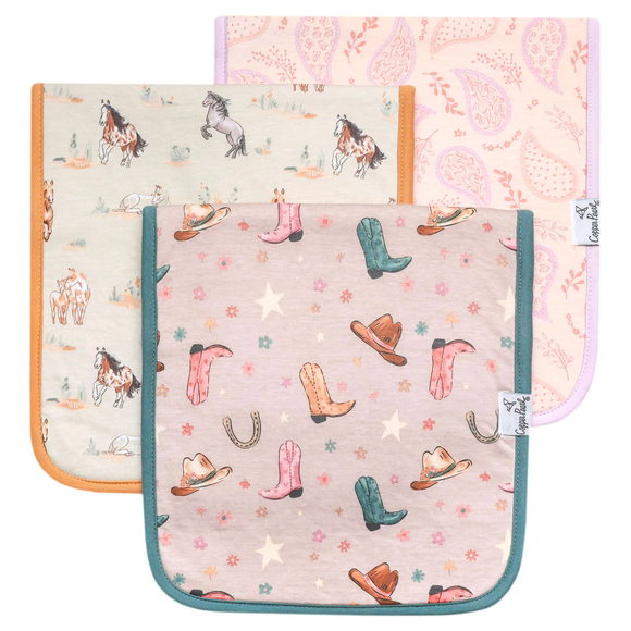 Cheyenne Burp Cloth Set-3 pack
