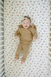 Organic Cotton Knit Leggings - Toffee