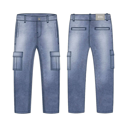 Mayoral - Denim Cargo Pants