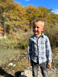 Atwood Woven Long Sleeve - Navy Plaid