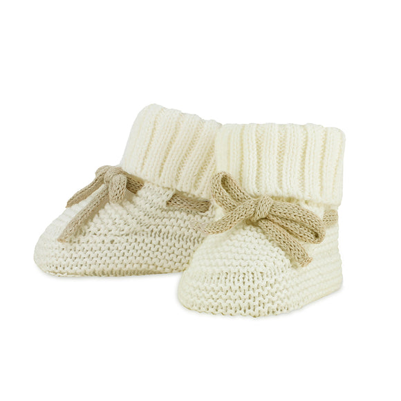 Mayoral - Knit Booties - Natural
