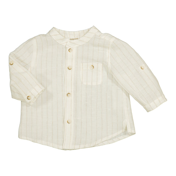 Mayoral - Linen Button Up - Stripe