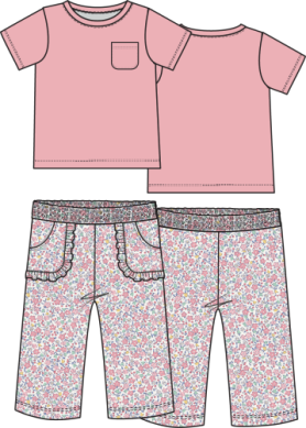 Angel Dear - Pant Set - Elizabeth's Garden