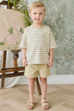 Wesley Tee - Hay Stripe