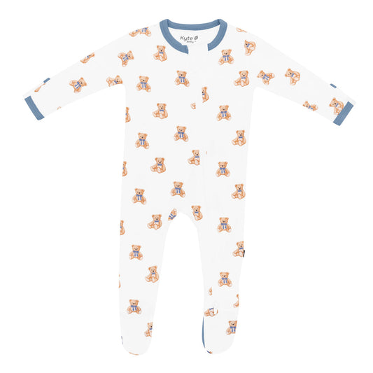 Zippered Footie in Bear