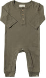 Mason Ribbed Romper - Army