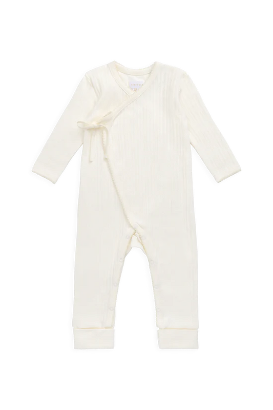 Estelle Wrap Onepiece - Pointelle