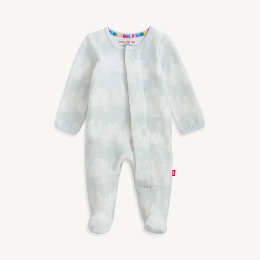 Magnetic Me - Birch Trees Velour Footie