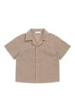Silas Collared Shirt - Cocoa Check