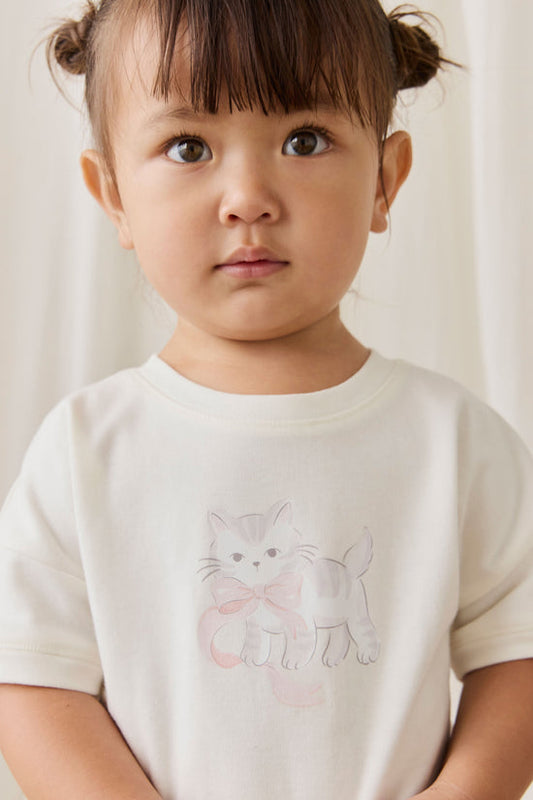 Jamie Kay - Pima Cotton Top - Bow Kitty