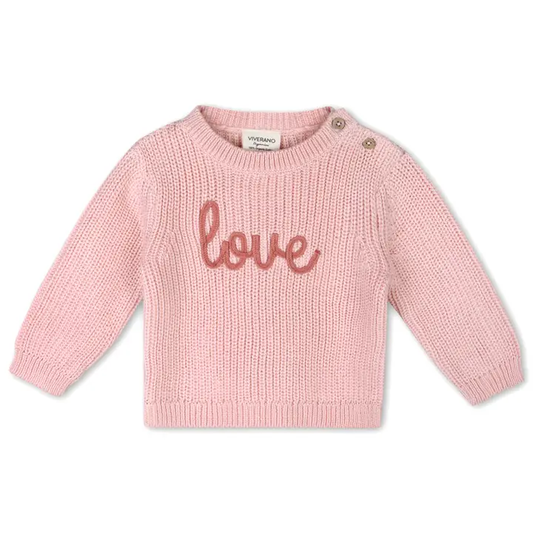 Love Embroidered Sweater