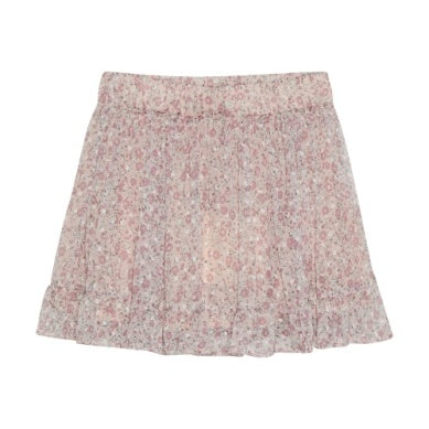 Dainty Floral Pink Gauze Skirt
