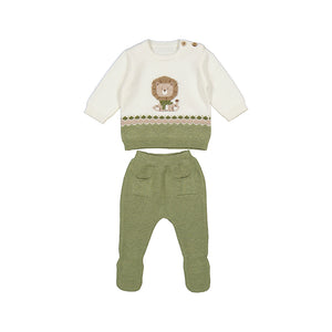 Mayoral - Knit Sweater Set - Lion