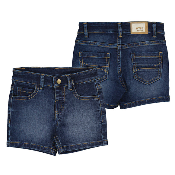 Soft Denim Bermuda - Dark