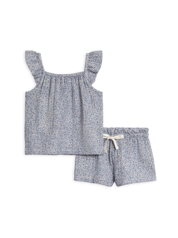 Nora Muslin Set - Gianni Floral/Marino