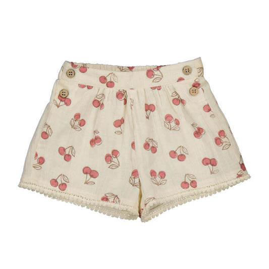 Mayoral - Girls Cotton Shorts - Cherry