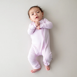 Zippered Romper in Thistle