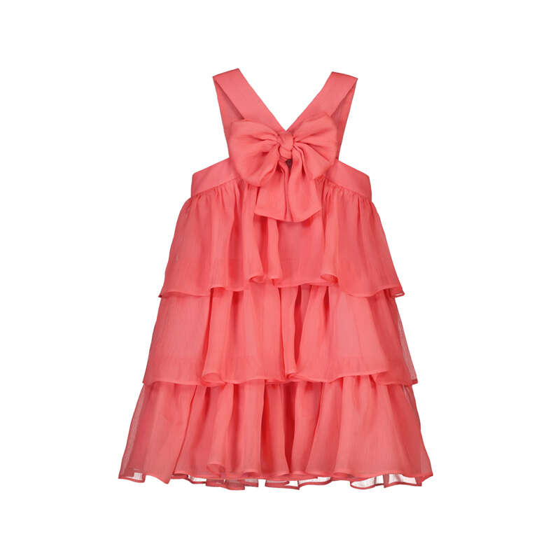 Mayoral - Bow Front Ruffle Dress