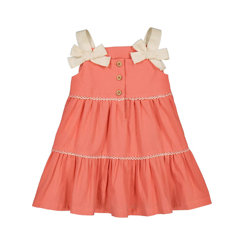 Mayoral - Tiered Bow Dress - Flamingo
