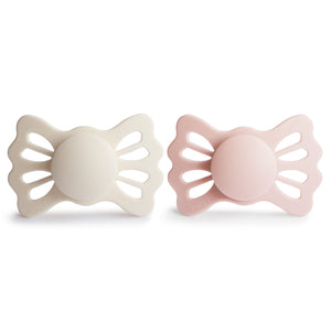 FRIGG Lucky Butterfly Silicone Pacifier (Blush/Cream)