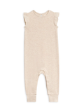 Organic Maci Tank Waffle Romper - Heather Oat