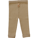 Organic Cotton Knit Leggings - Toffee