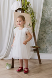 Rhea Tulle Dress - Parchment