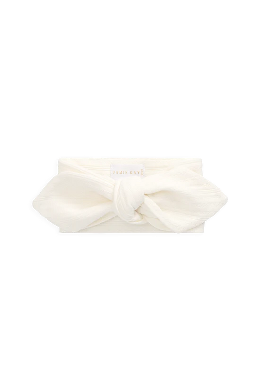 Pointelle Headband - Parchment