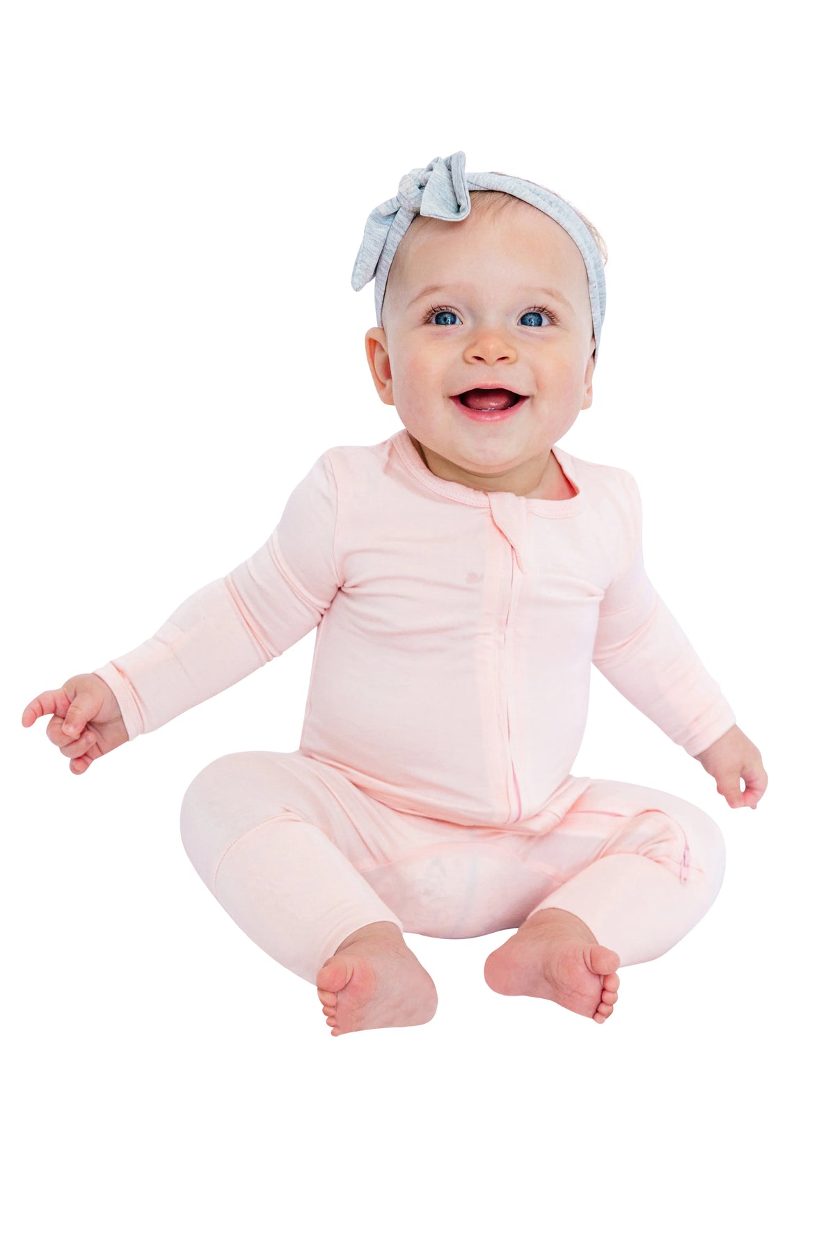 LUXE Bamboo Footless Pajama - Pink