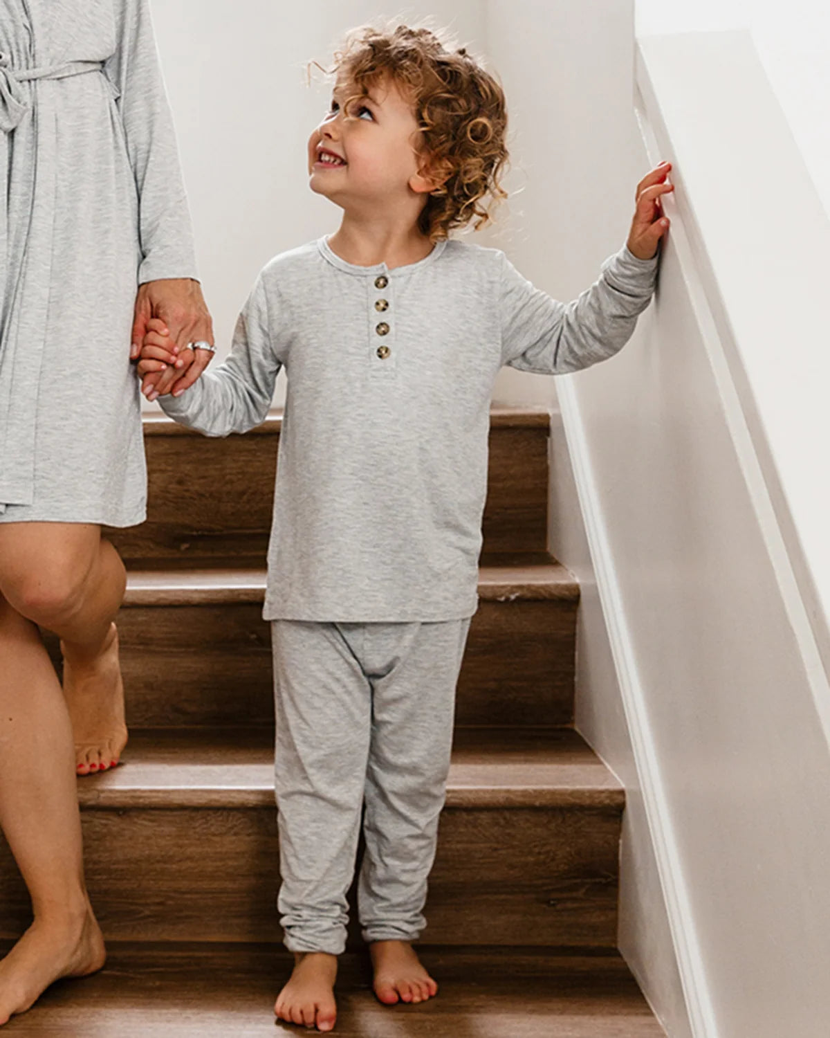 LUXE Bamboo 2pc Set LS - Gray