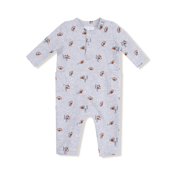 French Terry - Football Field Goal - Uni Romper