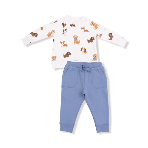 Dogs - French Terry - Raglan Sweatshirt + Jogger Set