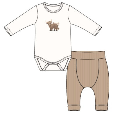 PL Bodysuit/Pant Set - Cow
