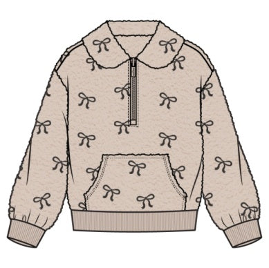 MTL Sherpa Jacket - Beige Bow