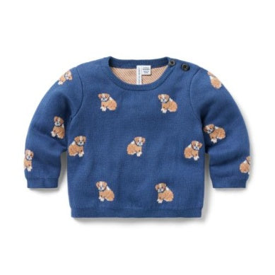 J&J - Navy Sweater - Pup