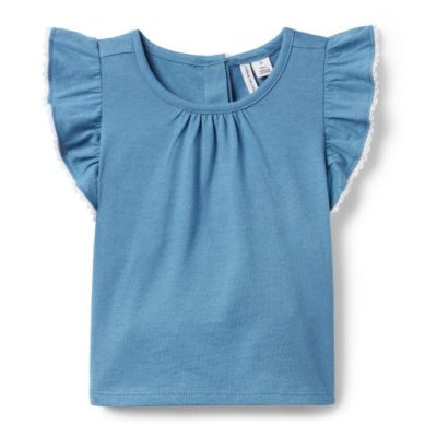 J&J - Ruffle Top SS - Blue
