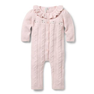 J&J - Cable Emb  Romper - Floral