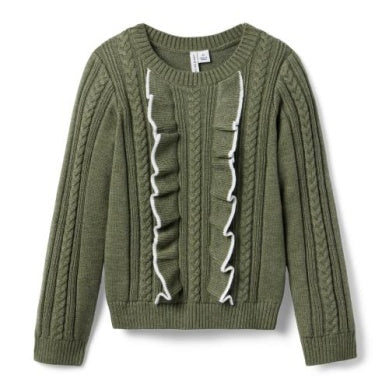 J&J - Ruffle Sweater - Green