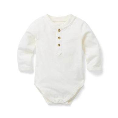 J&J - Henley Bodysuit - Ivory