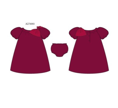 J&J Velvet Dress - Red