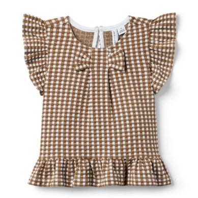 J&J - Bow Top SS - Gingham